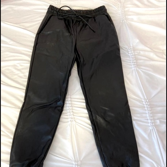 Micheal Kors Leather Joggers - Picture 2 of 5